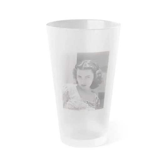Faith Domergue #100 (Vintage Female Icon) Frosted Pint Glass 16oz 16oz Frosted - Go Mug Yourself