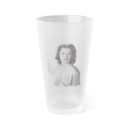 Faith Domergue #114 (Vintage Female Icon) Frosted Pint Glass 16oz-16oz-Frosted-Go Mug Yourself