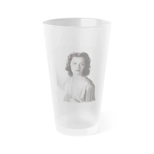 Faith Domergue #114 (Vintage Female Icon) Frosted Pint Glass 16oz 16oz Frosted - Go Mug Yourself