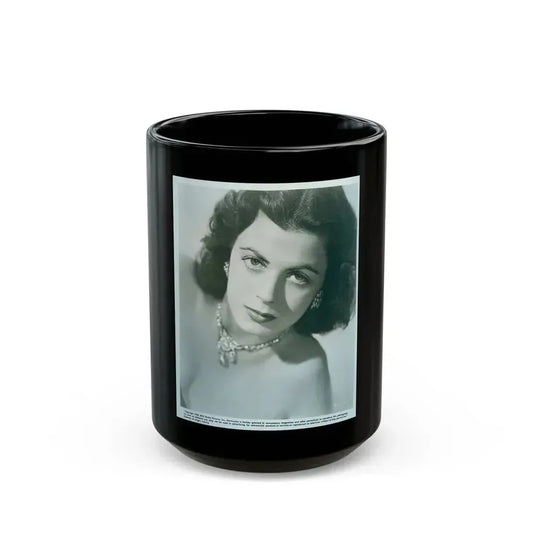 Faith Domergue #115 (Vintage Female Icon) Black Coffee Mug 15oz - Go Mug Yourself