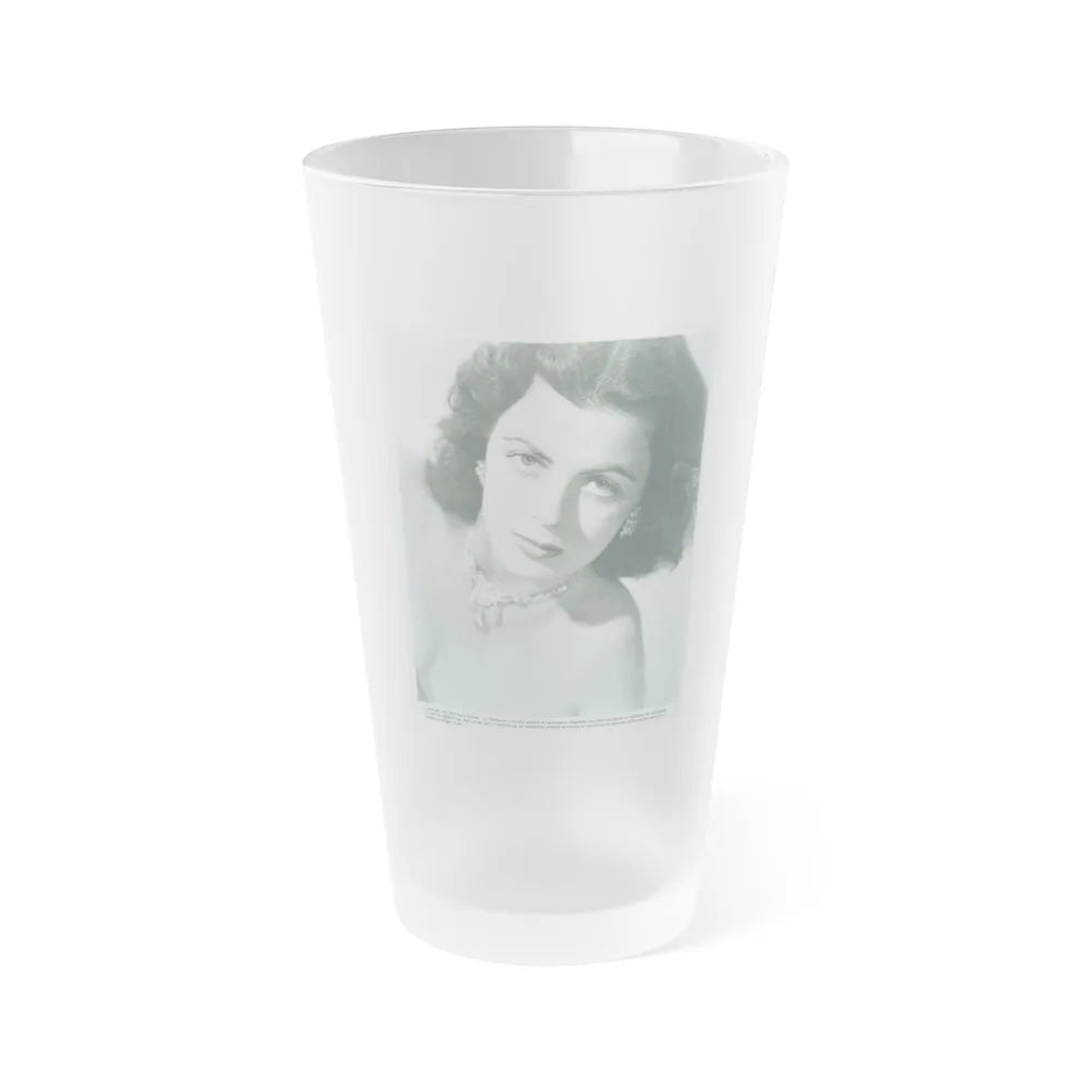 Faith Domergue #115 (Vintage Female Icon) Frosted Pint Glass 16oz-16oz-Frosted-Go Mug Yourself