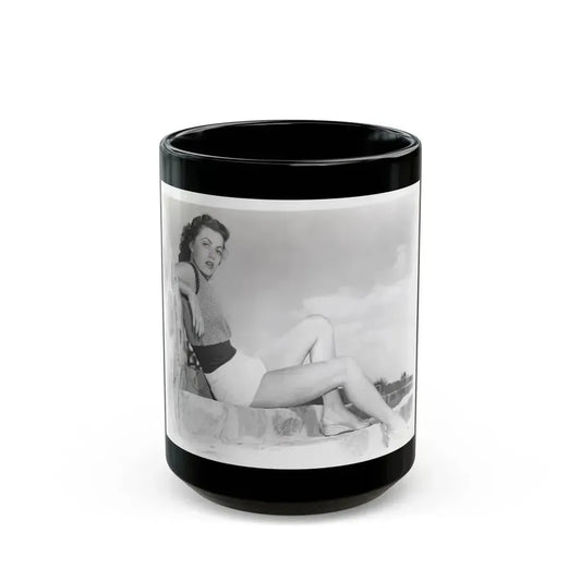 Faith Domergue #119 (Vintage Female Icon) Black Coffee Mug 15oz - Go Mug Yourself