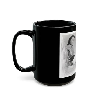 Faith Domergue #119 (Vintage Female Icon) Black Coffee Mug - Go Mug Yourself