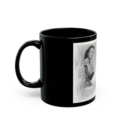 Faith Domergue #119 (Vintage Female Icon) Black Coffee Mug - Go Mug Yourself