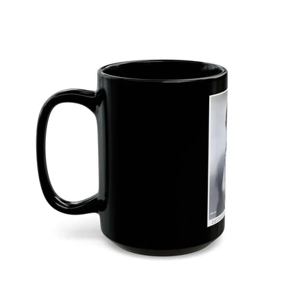 Faith Domergue #121 - Vintage B&W Upper Body Promo Photo from 1953 for a U-I Film as 7.5x9.5 1 (Vintage Female Icon) Black Coffee Mug - Go Mug Yourself
