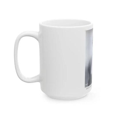 Faith Domergue #121 - Vintage B&W Upper Body Promo Photo from 1953 for a U-I Film as 7.5x9.5 1 (Vintage Female Icon) White Coffee Mug - Go Mug Yourself