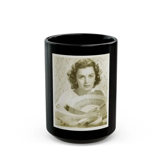 Faith Domergue #124 (Vintage Female Icon) Black Coffee Mug 15oz - Go Mug Yourself