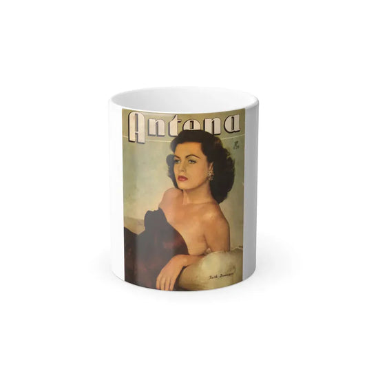 Faith Domergue #125 - Mag. Cover (Vintage Female Icon) Color Changing Coffee Mug 11oz - Go Mug Yourself