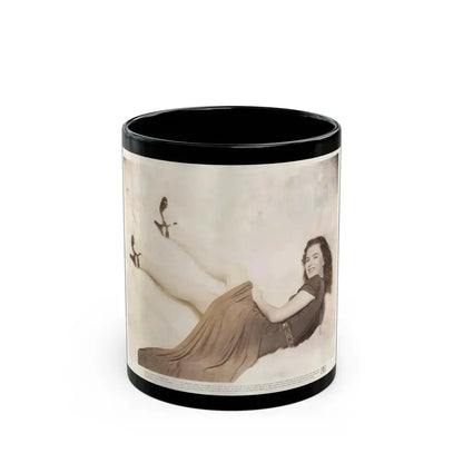 Faith Domergue #126 (Vintage Female Icon) Black Coffee Mug 11oz - Go Mug Yourself