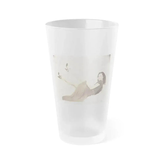 Faith Domergue #126 (Vintage Female Icon) Frosted Pint Glass 16oz 16oz Frosted - Go Mug Yourself