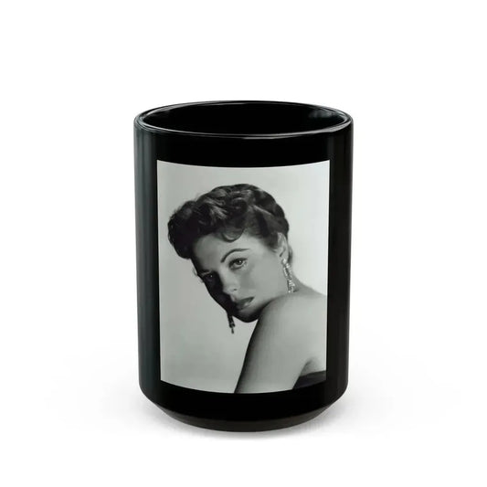 Faith Domergue #128 (Vintage Female Icon) Black Coffee Mug 15oz - Go Mug Yourself