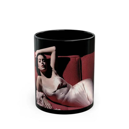 Faith Domergue #141 (Vintage Female Icon) Black Coffee Mug 11oz - Go Mug Yourself