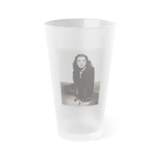 Faith Domergue #148 1 (Vintage Female Icon) Frosted Pint Glass 16oz 16oz Frosted - Go Mug Yourself