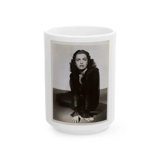Faith Domergue #148 1 (Vintage Female Icon) White Coffee Mug 15oz - Go Mug Yourself