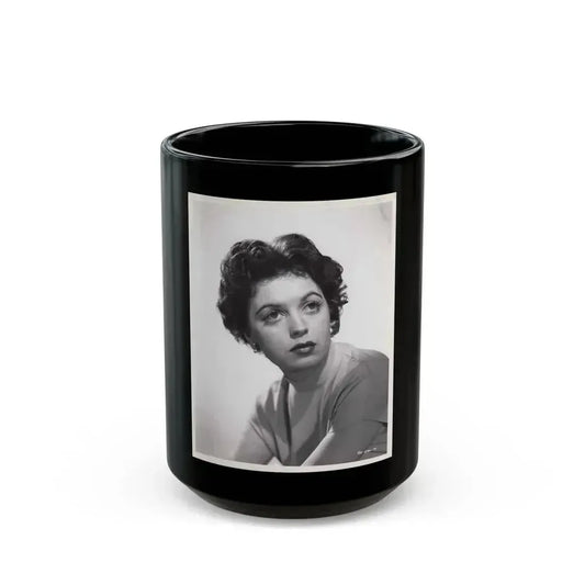 Faith Domergue #150 (Vintage Female Icon) Black Coffee Mug 15oz - Go Mug Yourself