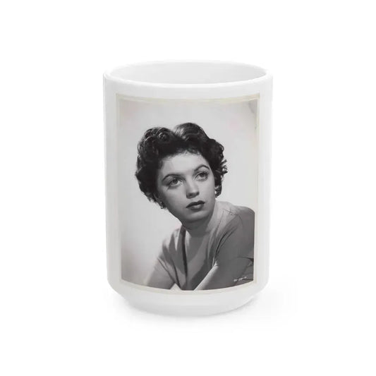 Faith Domergue #150 (Vintage Female Icon) White Coffee Mug 15oz - Go Mug Yourself