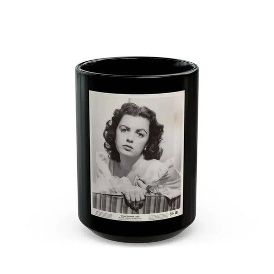 Faith Domergue #158 (Vintage Female Icon) Black Coffee Mug 15oz - Go Mug Yourself