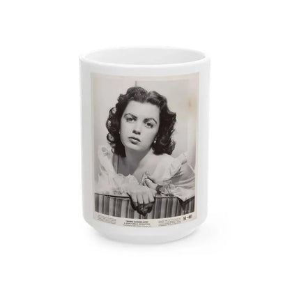 Faith Domergue #158 (Vintage Female Icon) White Coffee Mug 15oz - Go Mug Yourself