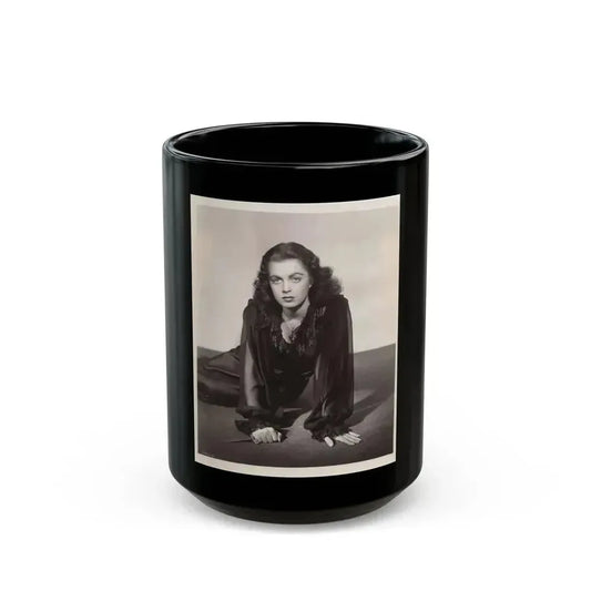 Faith Domergue #161 (Vintage Female Icon) Black Coffee Mug 15oz - Go Mug Yourself