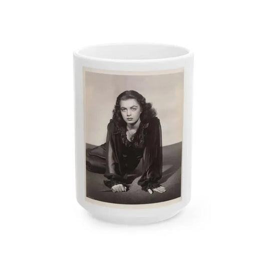 Faith Domergue #161 (Vintage Female Icon) White Coffee Mug 15oz - Go Mug Yourself
