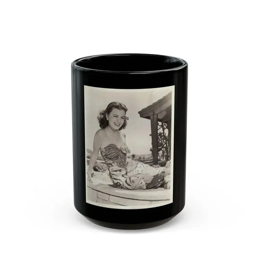 Faith Domergue #163 (Vintage Female Icon) Black Coffee Mug 15oz - Go Mug Yourself