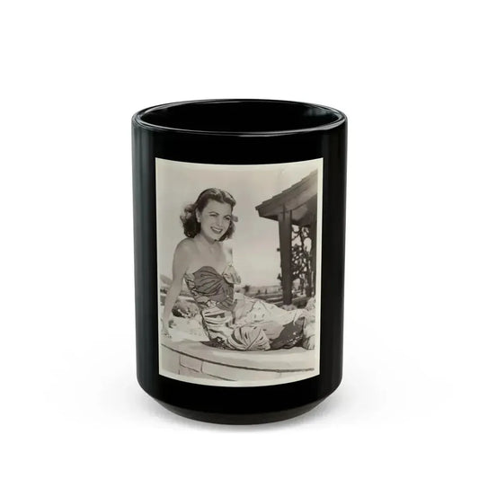 Faith Domergue #163 (Vintage Female Icon) Black Coffee Mug 15oz - Go Mug Yourself
