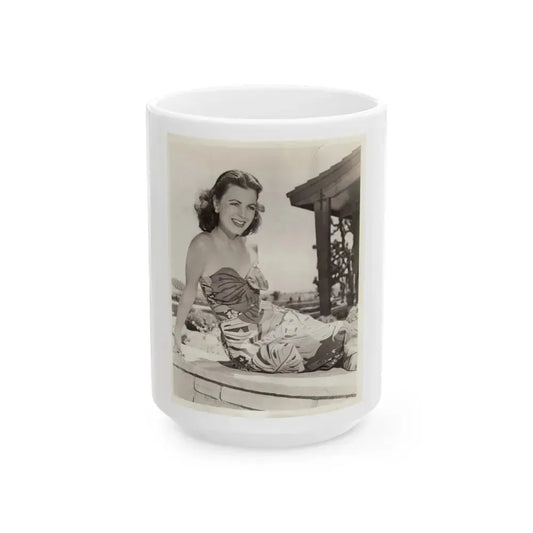 Faith Domergue #163 (Vintage Female Icon) White Coffee Mug 15oz - Go Mug Yourself