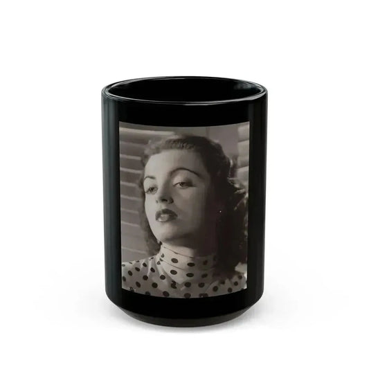 Faith Domergue #169 (Vintage Female Icon) Black Coffee Mug 15oz - Go Mug Yourself