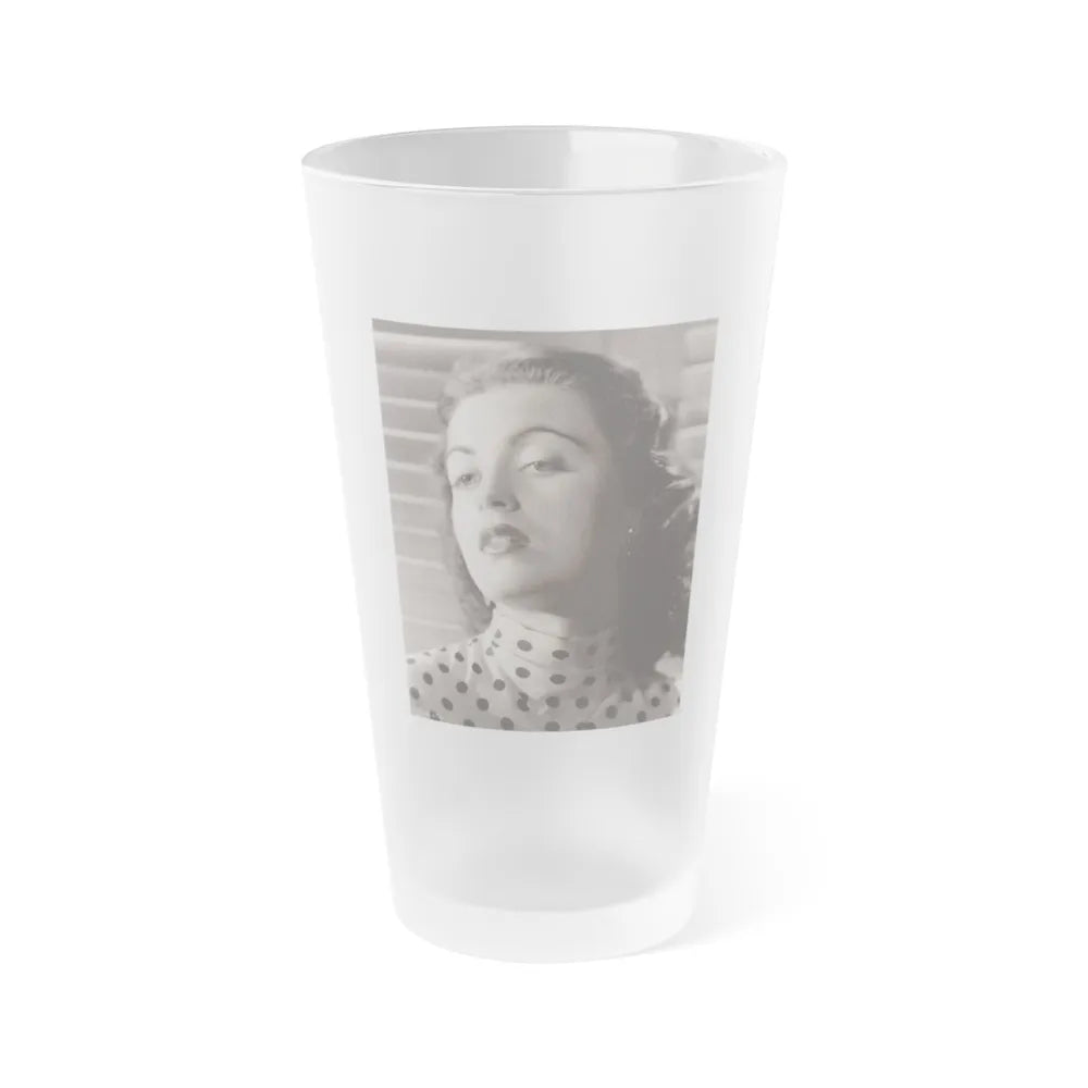 Faith Domergue #169 (Vintage Female Icon) Frosted Pint Glass 16oz-16oz-Frosted-Go Mug Yourself