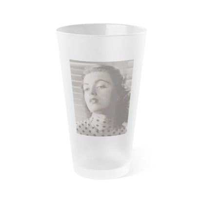 Faith Domergue #169 (Vintage Female Icon) Frosted Pint Glass 16oz-16oz-Frosted-Go Mug Yourself