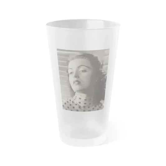 Faith Domergue #169 (Vintage Female Icon) Frosted Pint Glass 16oz 16oz Frosted - Go Mug Yourself