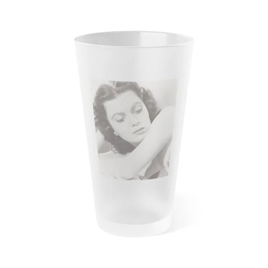 Faith Domergue #172 (Vintage Female Icon) Frosted Pint Glass 16oz-16oz-Frosted-Go Mug Yourself