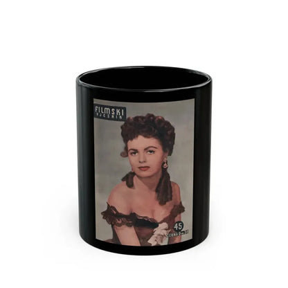 Faith Domergue #176 - Mag. Cover (Vintage Female Icon) Black Coffee Mug 11oz - Go Mug Yourself