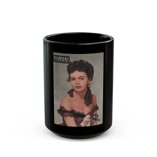 Faith Domergue #176 - Mag. Cover (Vintage Female Icon) Black Coffee Mug 15oz - Go Mug Yourself