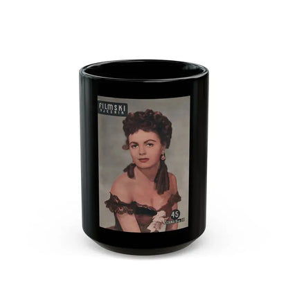 Faith Domergue #176 - Mag. Cover (Vintage Female Icon) Black Coffee Mug 15oz - Go Mug Yourself