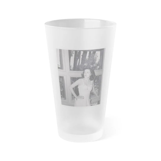 Faith Domergue #185 (Vintage Female Icon) Frosted Pint Glass 16oz-16oz-Frosted-Go Mug Yourself