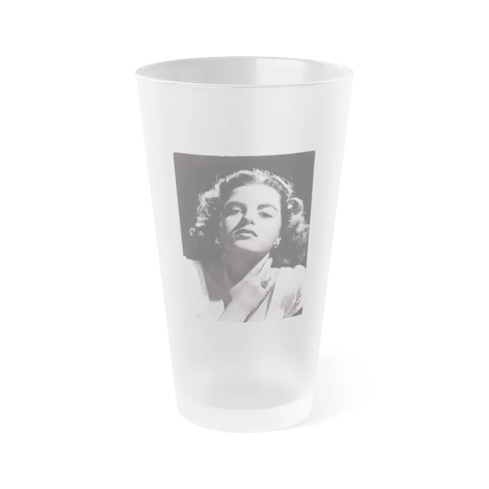 Faith Domergue #187 (Vintage Female Icon) Frosted Pint Glass 16oz-16oz-Frosted-Go Mug Yourself