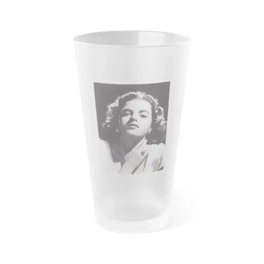 Faith Domergue #187 (Vintage Female Icon) Frosted Pint Glass 16oz 16oz Frosted - Go Mug Yourself