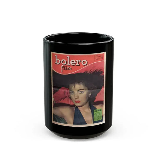 Faith Domergue #194 (Vintage Female Icon) Black Coffee Mug 15oz - Go Mug Yourself