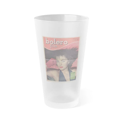 Faith Domergue #194 (Vintage Female Icon) Frosted Pint Glass 16oz-16oz-Frosted-Go Mug Yourself