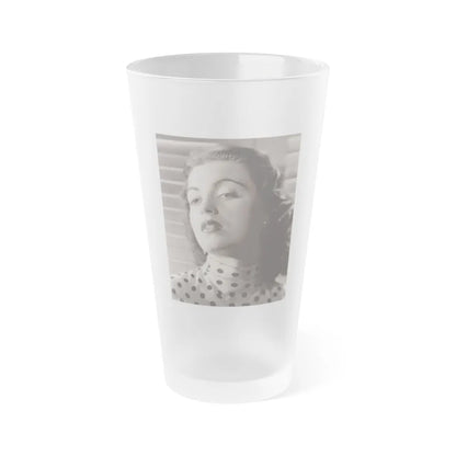 Faith Domergue #195 (Vintage Female Icon) Frosted Pint Glass 16oz-16oz-Frosted-Go Mug Yourself