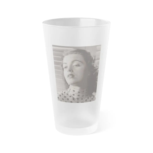 Faith Domergue #195 (Vintage Female Icon) Frosted Pint Glass 16oz-16oz-Frosted-Go Mug Yourself