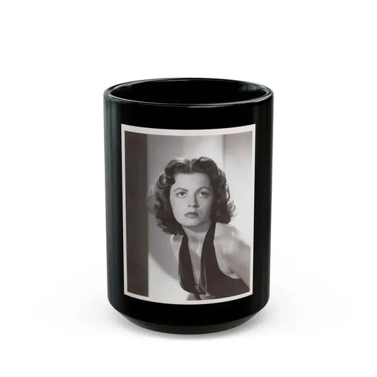 Faith Domergue #196 (Vintage Female Icon) Black Coffee Mug 15oz - Go Mug Yourself