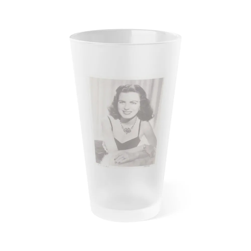 Faith Domergue #197 (Vintage Female Icon) Frosted Pint Glass 16oz-16oz-Frosted-Go Mug Yourself