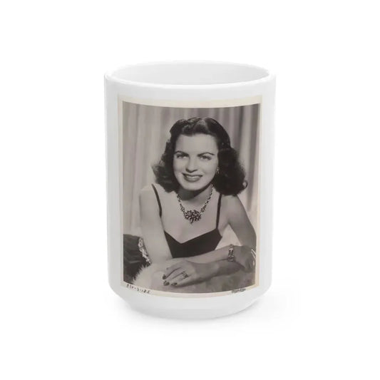 Faith Domergue #197 (Vintage Female Icon) White Coffee Mug 15oz - Go Mug Yourself