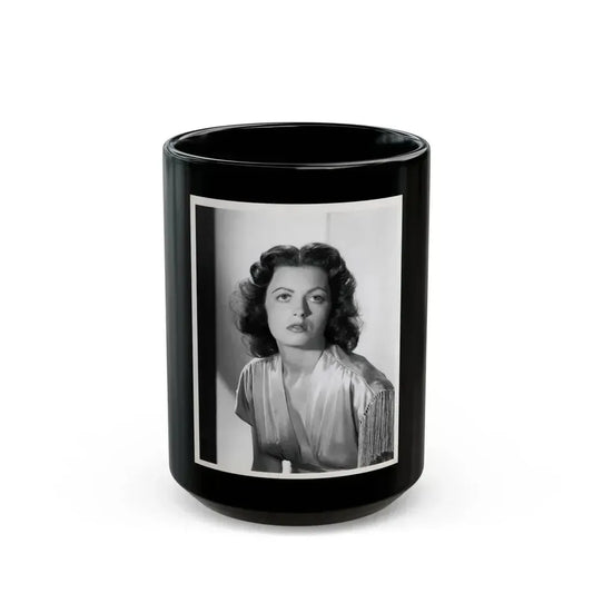 Faith Domergue #200 (Vintage Female Icon) Black Coffee Mug 15oz - Go Mug Yourself