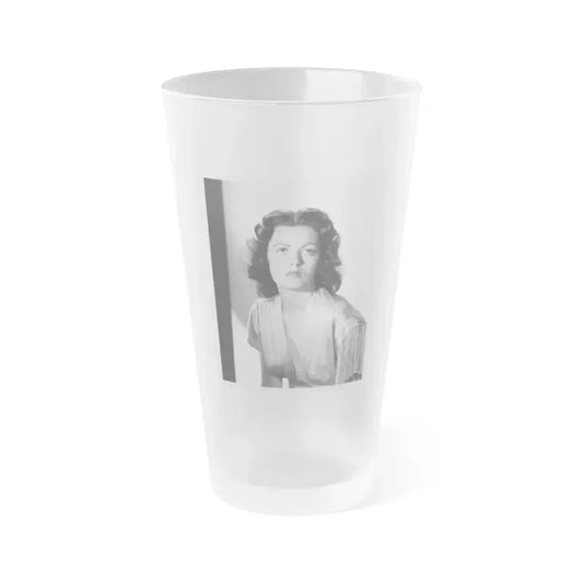 Faith Domergue #200 (Vintage Female Icon) Frosted Pint Glass 16oz 16oz Frosted - Go Mug Yourself