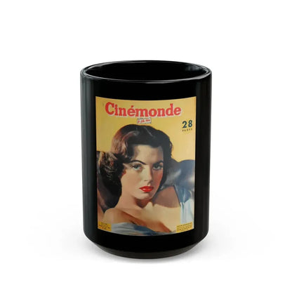 Faith Domergue #203 - Mag. Cover 2 (Vintage Female Icon) Black Coffee Mug 15oz - Go Mug Yourself