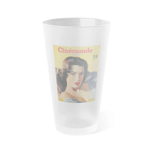 Faith Domergue #203 - Mag. Cover 2 (Vintage Female Icon) Frosted Pint Glass 16oz 16oz Frosted - Go Mug Yourself