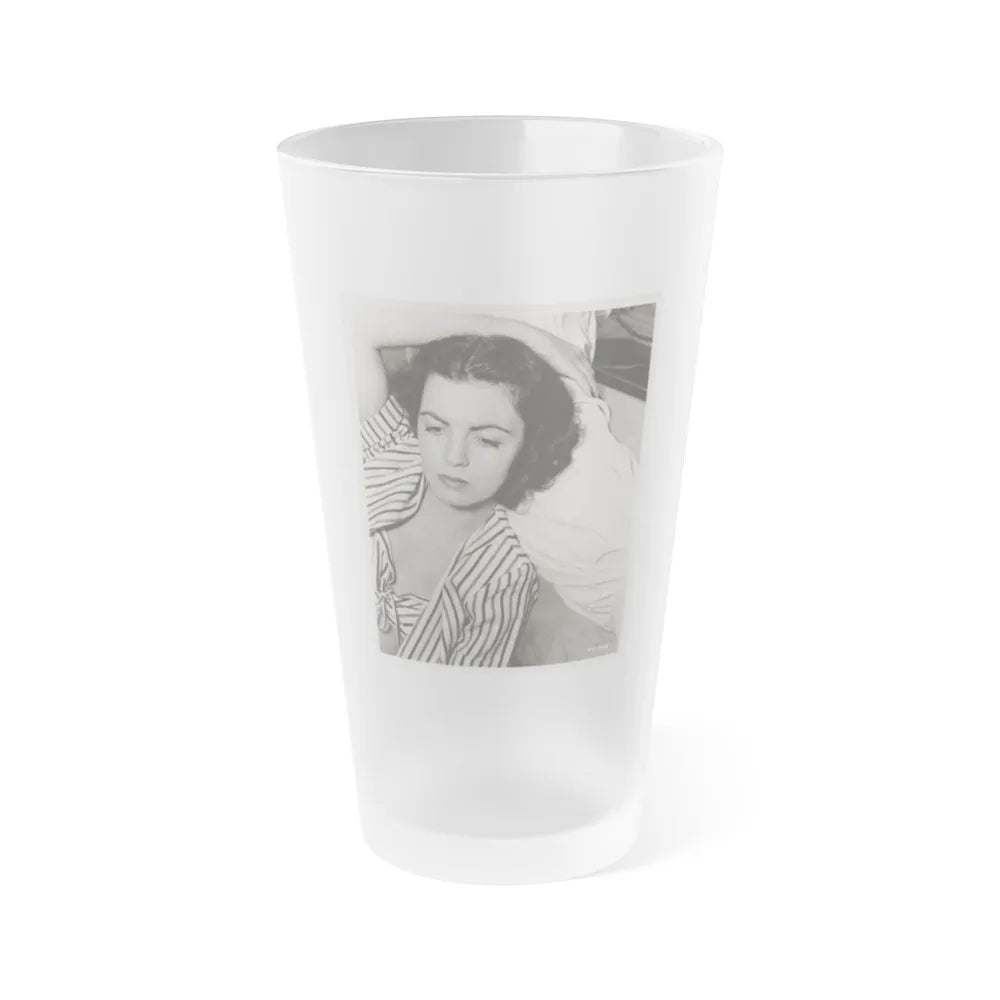 Faith Domergue #207 (Vintage Female Icon) Frosted Pint Glass 16oz-16oz-Frosted-Go Mug Yourself